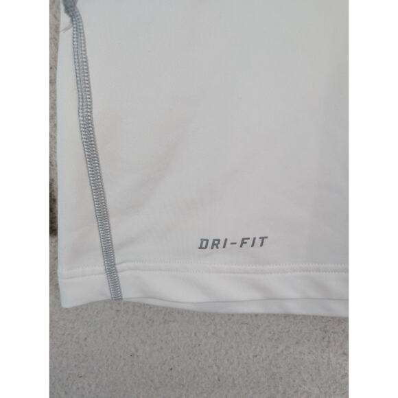Nike Pro Combat Shirt Mens Medium White Hyperwarm Dri Fit Fitted 479925-100 - Picture 10 of 16